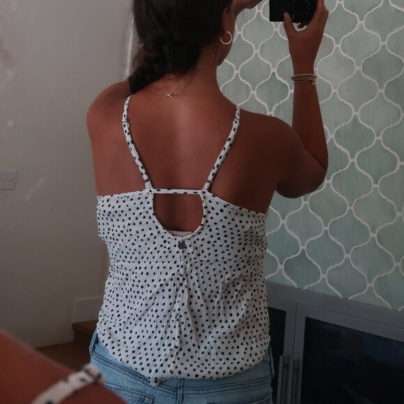 Polka Dot BILLABONG Top - Picture 3 of 5